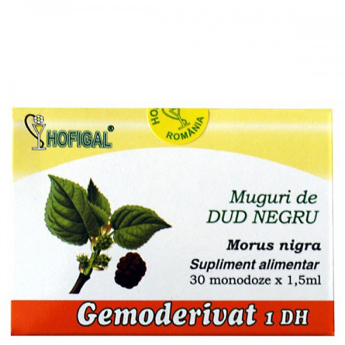 Gemoderivat din Muguri de Dud Negru 30monodoze x 1,5ml HOFIGAL