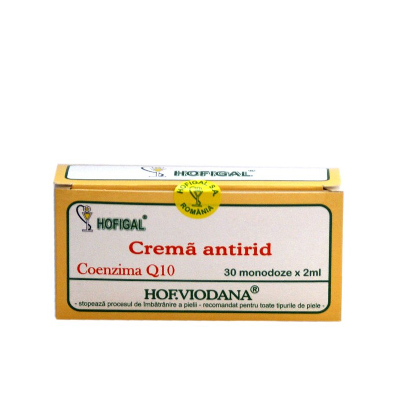 HOF.VIODANA - Crema Antirid cu Coenzima Q10 30monodoze x 2ml HOFIGAL