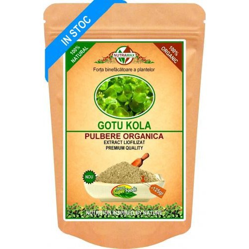 Gotu Kola Pulbere Organica 125gr NUTRAMAX