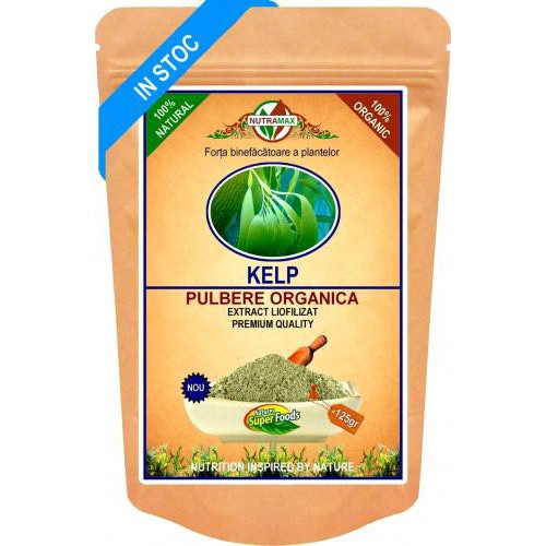 Kelp Pulbere Organica 125gr NUTRAMAX