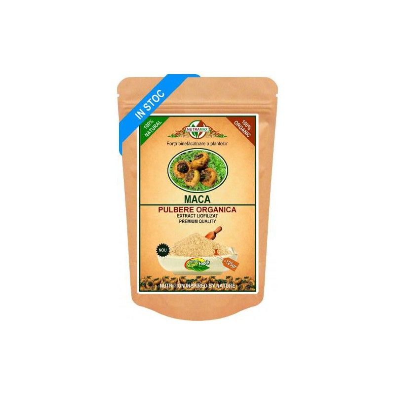 Maca Root Pulbere Organica 125gr NUTRAMAX