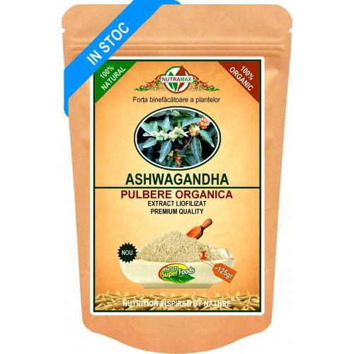 Ashwagandha Pulbere Organica 125gr NUTRAMAX