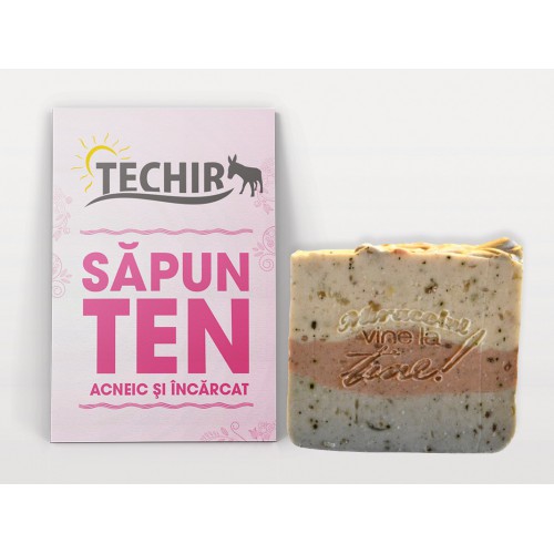 Sapun Ten Acneic si Incarcat 100g TECHIR