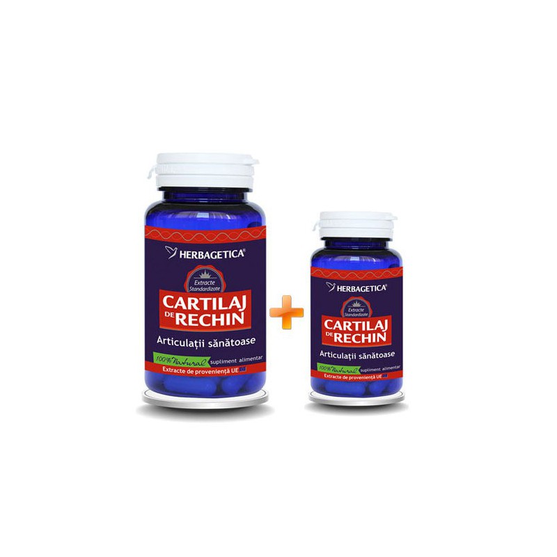 Herbagetica Cartilaj de Rechin - 60 comprimate (Suplimente nutritive) - Preturi