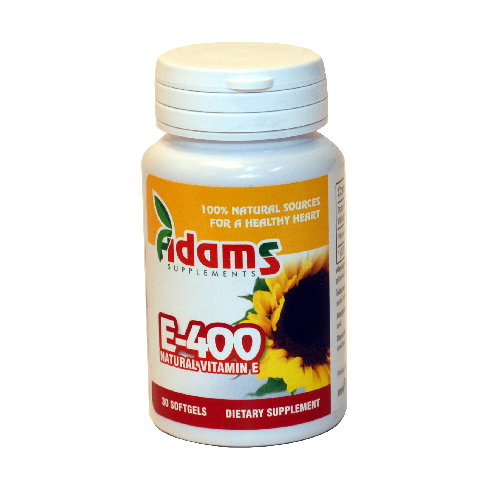 Vitamina E-400 naturala 30 cps ADAMS VISION