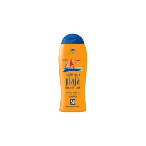 Emulsie pentru plaja rezistenta la apa SPF 50 200ML COSMETIC PLANT