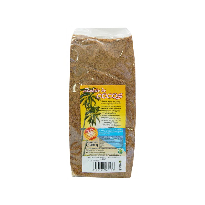 Zahar de cocos 500 g HERBAVIT