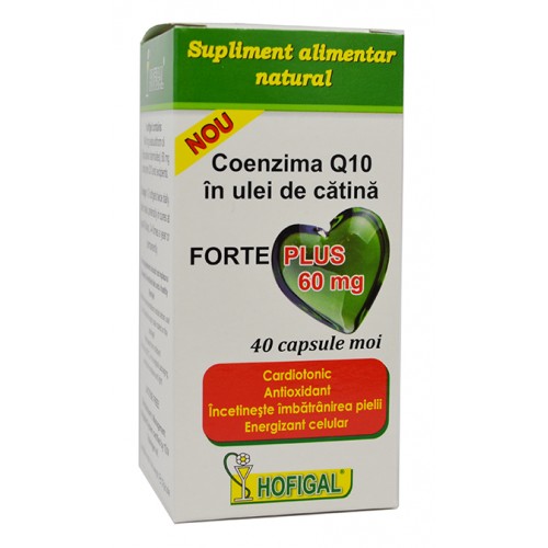 Coenzima Q10 in Ulei de Catina Forte Plus 60mg 40cps HOFIGAL