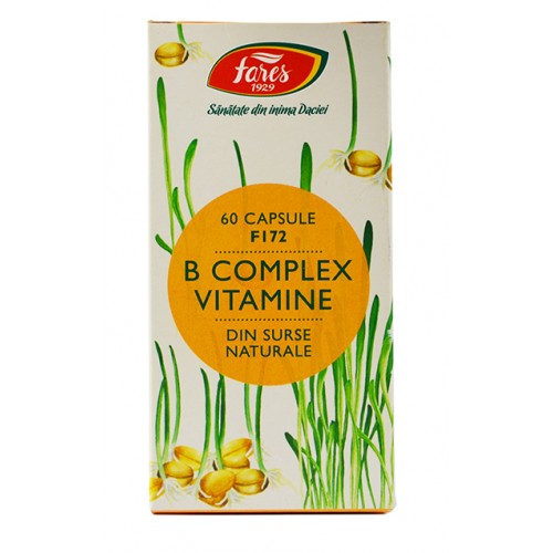 B Complex Vitamine Naturale F172 60 cps FARES