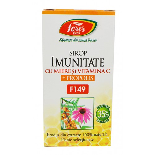 Imunitate cu miere si propolis F149 100 ml sirop FARES