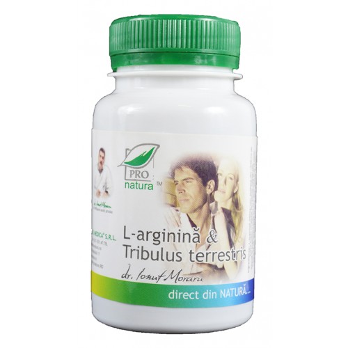 L-Arginina Si Tribulus Terrestris 60cps PRO NATURA