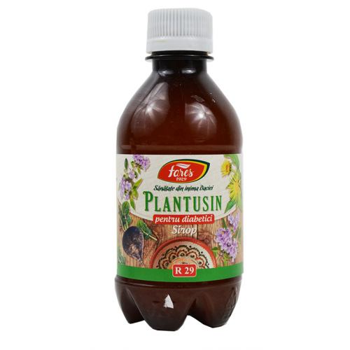 Plantusin pentru diabetici R29 250 ml sirop FARES