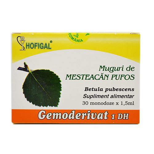 Gemoderivat din Muguri de Mesteacan Pufos 30monodoze x 1,5ml HOFIGAL