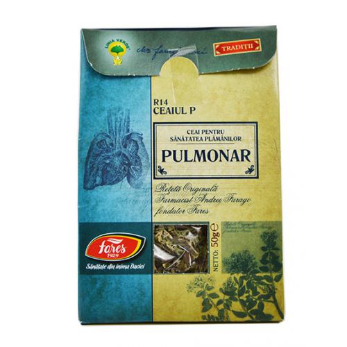 Ceaiul P – Pulmonar (R14) Reteta originala Andrei Farago 50g FARES