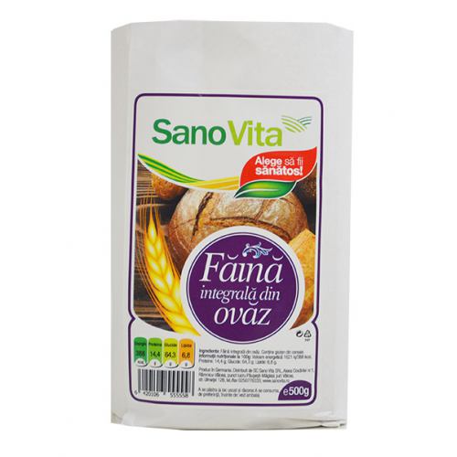 Faina integrala de ovaz 500 g SanoVita