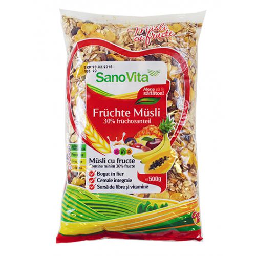 Musli cu fructe 500 g SanoVita