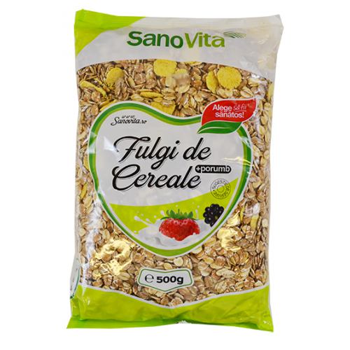 Fulgi de cereale si porumb 500 g SanoVita