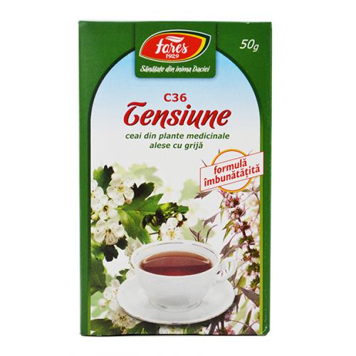 Ceai Tensiune - Hipertensiune (C36) 50g FARES