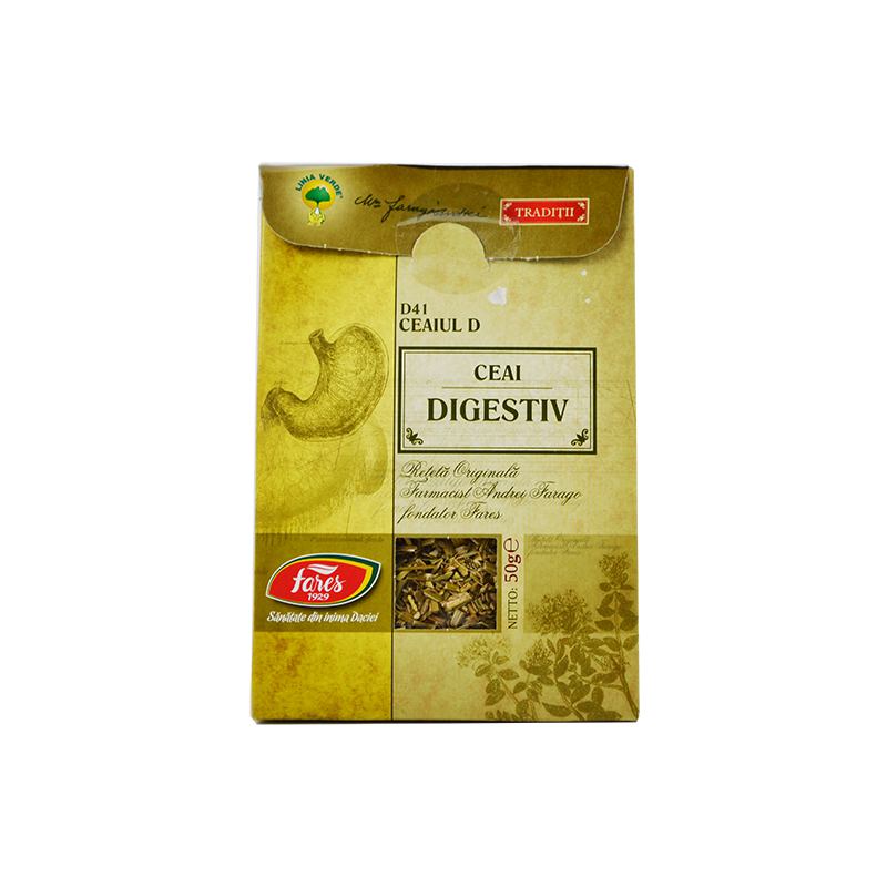 Ceaiul D – Digestiv (D41) Reteta originala Andrei Farago 50g FARES