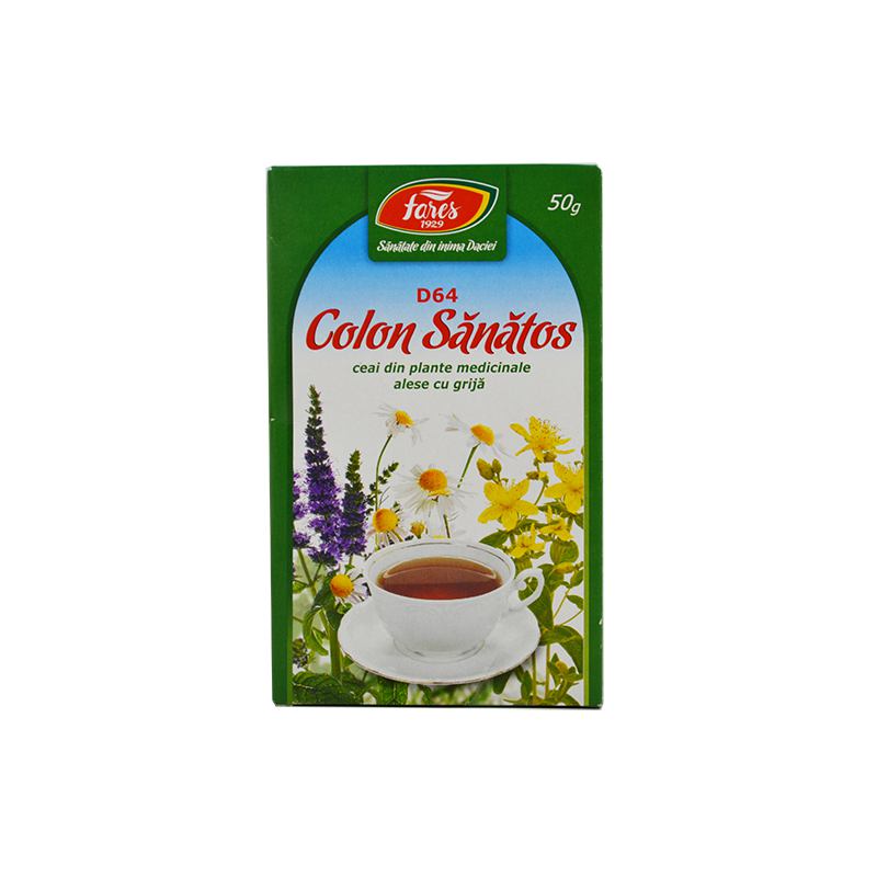 Ceai Colon Sanatos - Fares, 20 doze x gr (Detoxifiere) - daisysara.ro