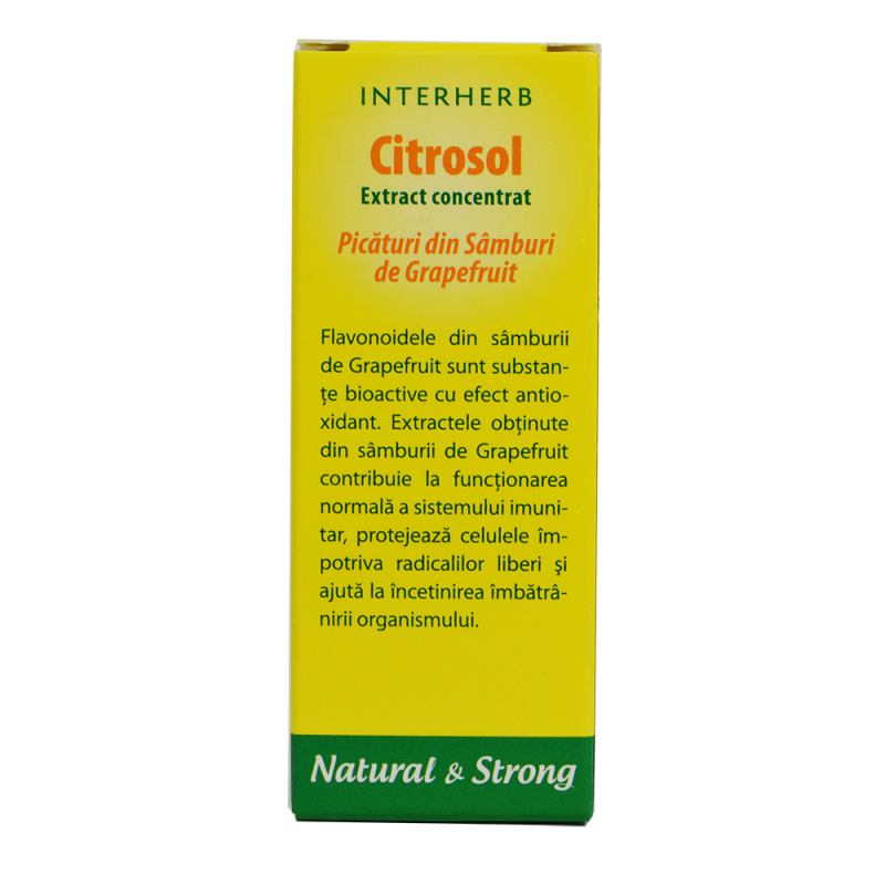 Citrosol - Extract concentrat din seminte de grapefruit 10ML INTERHERB