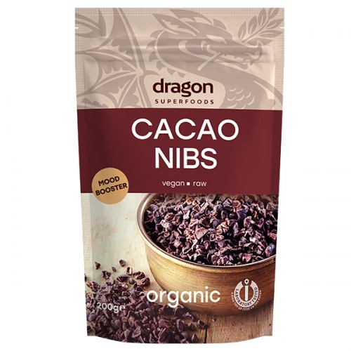 Miez din boabe de cacao 200G DRAGON SUPERFOODS