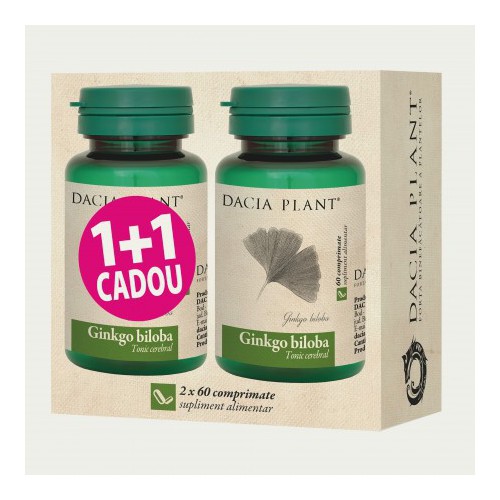 Ginkgo Biloba 60 cpr 1+1 Cadou DACIA PLANT