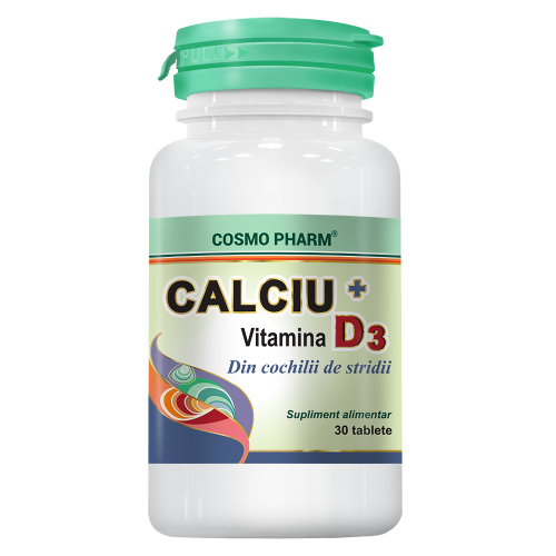 Calciu+Vitamina D3 30tb COSMOPHARM