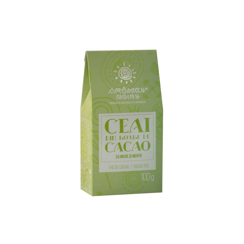 Ceai din boabe de cacao cu miere si menta 100G AROMES NOIRS