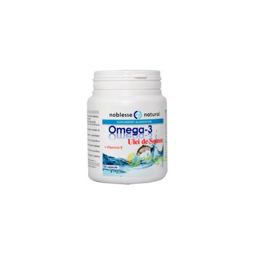 Omega-3 cu ulei de somon si vitamina E 120CPS NOBLESSE NATURAL