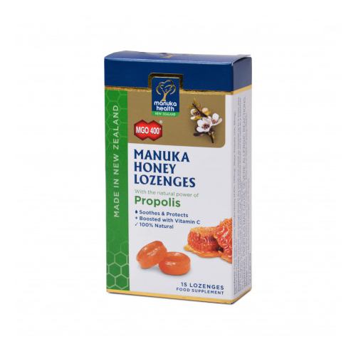 Bomboane cu miere de Manuka 400+, ghimbir si lamaie 65GR APILAND