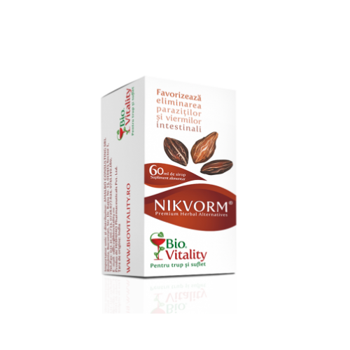 Sirop antiparazitar Nikvorm 60ML BIO VITALITY