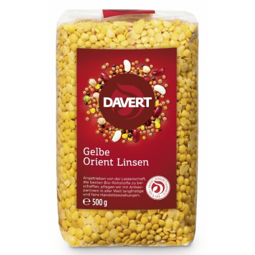 Linte galbena bio 500G DAVERT