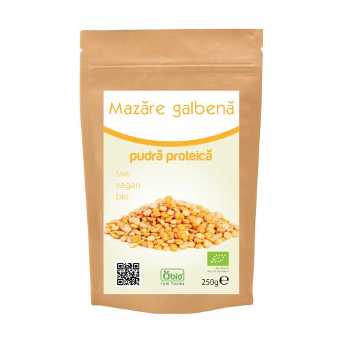 Proteina din mazare galbena pulbere bio 250G OBIO