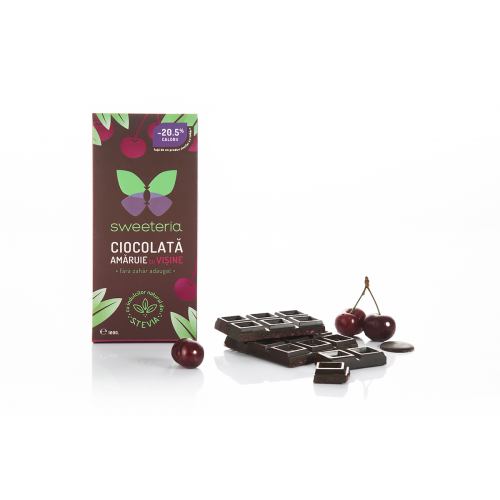 Ciocolata amaruie cu visine 100G SWEETERIA