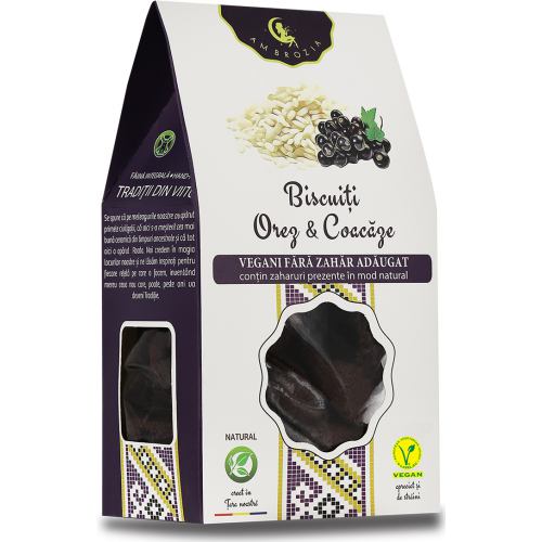 Biscuiti Vegani cu Naut si Coacaze 150 g Hiper Ambrozia