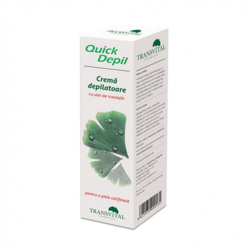 Crema Depilatoare Cu Ulei De Trandafir Quick Depil 125ml TRANSVITAL