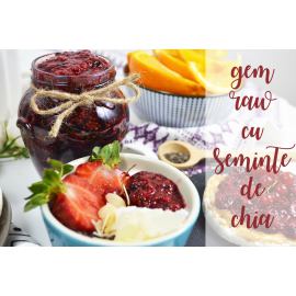 Gem raw de fructe de padure cu seminte de chia (VIDEO)